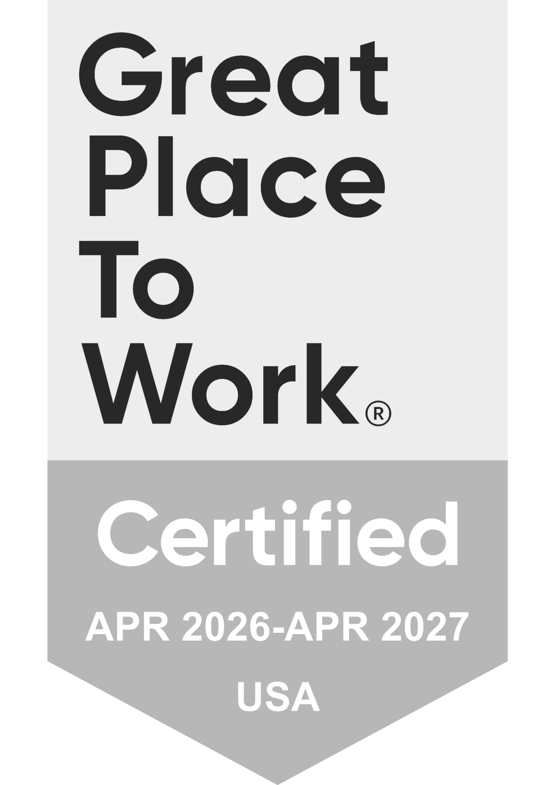 Great Place to Work Certified • 2026-2027